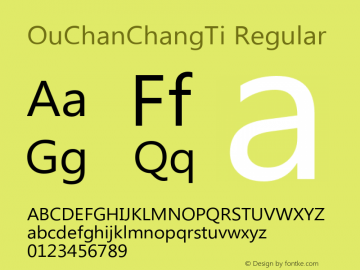 OuChanChangTi Version 3.0 2008图片样张