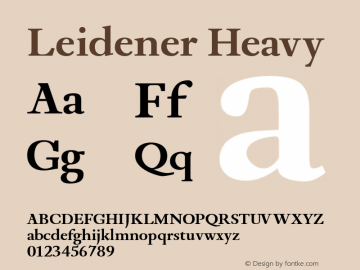 Leidener-Heavy Version 2.000;com.myfonts.talavera.leidener.heavy.wfkit2.47BE Font Sample