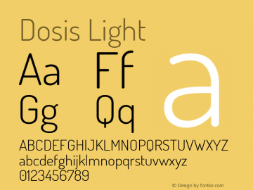 Dosis Light Version 1.007图片样张