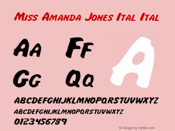 Miss Amanda Jones Ital 1图片样张