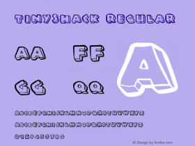 TinyShack Version 1.00 December 11, 2016, initial release Font Sample