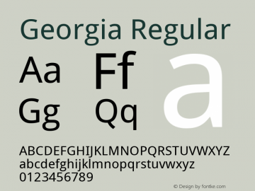 Georgia Version 5.00x-4图片样张