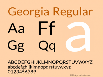 Georgia Version 5.00x-4图片样张