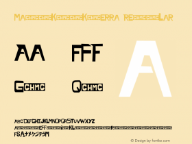 Mamukpokterra Version 001.000 Font Sample