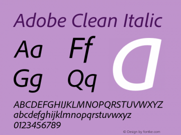 AdobeClean-It Version 5.003;PS 2.000;hotconv 1.0.70;makeotf.lib2.5.5900 Font Sample