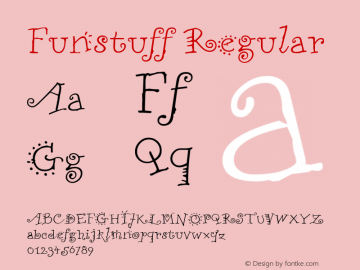 Funstuff Regular The EPSON Fonts Collection from WSI-Fonts图片样张