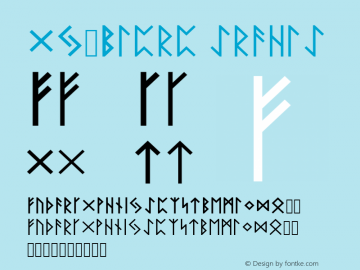 GL-Runen Version 20110111 Font Sample