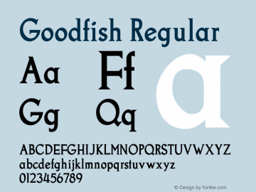 Goodfish Regular Version 5.000图片样张
