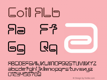 Coil ALb Macromedia Fon￿ographer 4.1J 98.9.24 Font Sample