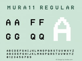 mura11 Version 1.00 October 6, 2012, initial release Font Sample