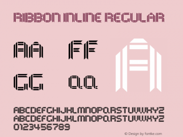 Ribbon Inline Regular Version 1.0图片样张