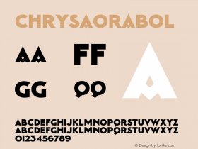 ☞Chrysaorabol Version 1.000;com.myfonts.nonpareille.chrysaora.Bold.wfkit2.43JC Font Sample