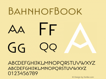 ☞BahnhofBook Version 001.001;com.myfonts.storm.bahnhof.book.wfkit2.3CyX Font Sample