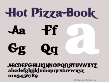 Hot Pizza Version 1 Font Sample