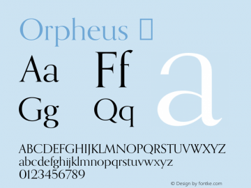 ☞Orpheus Version 1.000;com.myfonts.canadatype.orpheus-pro.regular.wfkit2.3yGP Font Sample