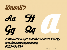 ☞Duvall 5 com.myfonts.john-moore.duvall.5.wfkit2.47ZV Font Sample