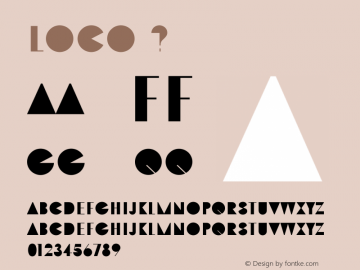 ☞Loco Version 1.000 2013 initial release;com.myfonts.juraj-chrastina.loco.regular.wfkit2.3UGg图片样张