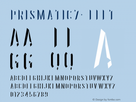 ☞Prismatic7-Left 001.001;com.myfonts.matchandkerosene.prismatic.7.wfkit2.3CJN Font Sample