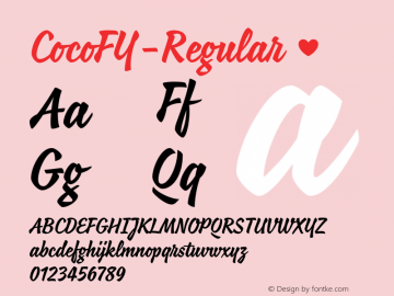 ☞Coco FY Regular Version 1.001;com.myfonts.fontyou.coco-fy.regular.wfkit2.4aDf Font Sample