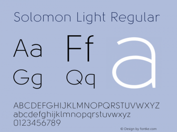 Solomon-Light Version 001.001图片样张