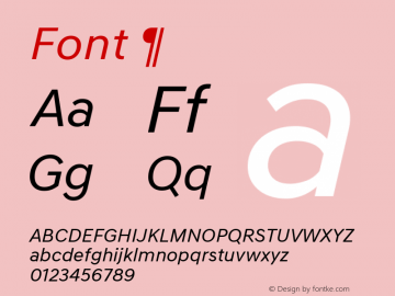 ¶ Version 1.101 Font Sample