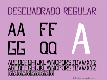 Descuadrado Version 1.00 April 20, 2017, initial release图片样张