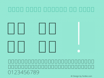 Noto Sans Arabic UI Thin Version 1.900 Font Sample