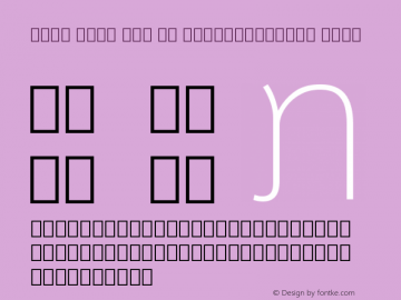 Noto Sans Lao UI SemiCondensed Thin Version 1.900图片样张