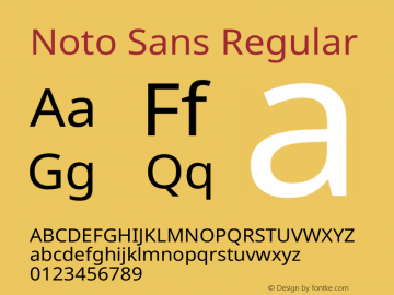 Noto Sans Version 1.902图片样张