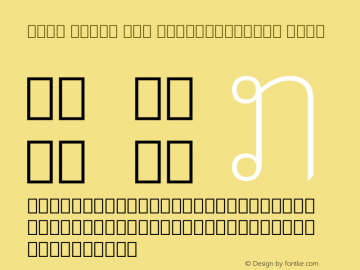 Noto Serif Lao SemiCondensed Thin Version 1.900 Font Sample
