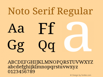 Noto Serif Version 1.903图片样张