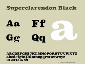 Superclarendon Black 9.0d3e1图片样张