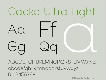 Cacko-UltraLight 1.000图片样张