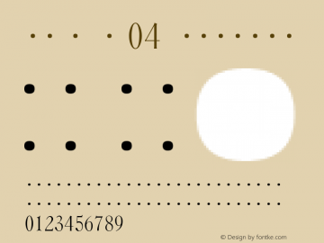 FC数字04 Regular Version 001.20图片样张