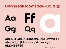 ☞Universal Doomsday Bold Version 1.00 February 11, 2013, initial release;com.myfonts.easy.layarbahtera.universal-doomsday.bold.wfkit2.version.4kFZ Font Sample