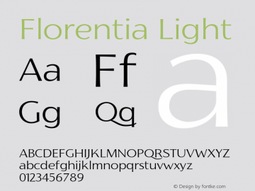 Florentia-Light Version 1.000图片样张