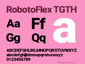 RobotoFlex TGTH Version 2.000图片样张