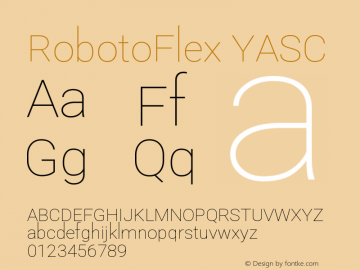 RobotoFlex YASC Version 2.000图片样张
