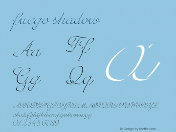 fuego-shadow Version 1.000 Font Sample