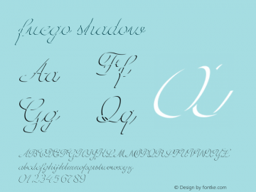 fuego-shadow Version 1.000 Font Sample