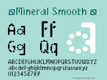 ☞Mineral Smooth Version 1.000;PS 001.000;hotconv 1.0.38;com.myfonts.easy.benbenworld.mineral.smooth.wfkit2.version.4cvU Font Sample