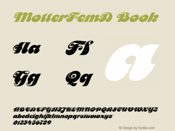 MotterFemD Version 001.005 Font Sample