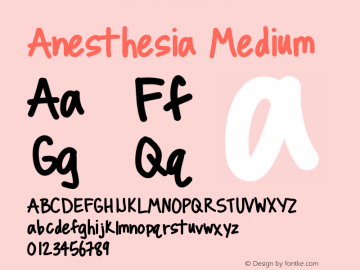 Anesthesia Medium Version 001.000图片样张