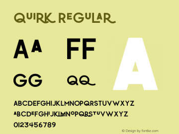 Quirk Version 1.003;Fontself Maker 2.0.0 Font Sample