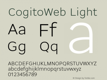 CogitoWeb Light Regular Version 1.001;PS 1.1;hotconv 1.0.72;makeotf.lib2.5.5900; ttfautohint (v0.92) -l 8 -r 50 -G 200 -x 14 -w 