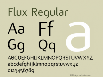 Flux Macromedia Fontographer 4.1 7/9/97 Font Sample