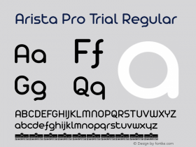 Arista Pro Trial Regular Version 1.000图片样张