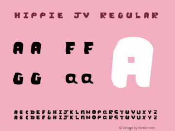 Hippie JV Regular Version 1.00 Font Sample