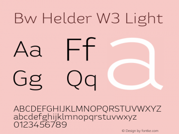 Bw Helder W3 Light Version 1.000图片样张