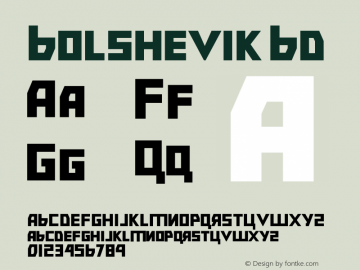 Bolshevik Bold Version 0.19图片样张